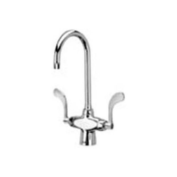 Zurn Zurn Double Lab Faucet with 5-3/8" Gooseneck and 4" Wrist Blade Handles - Lead Free Z826B4-XL****
